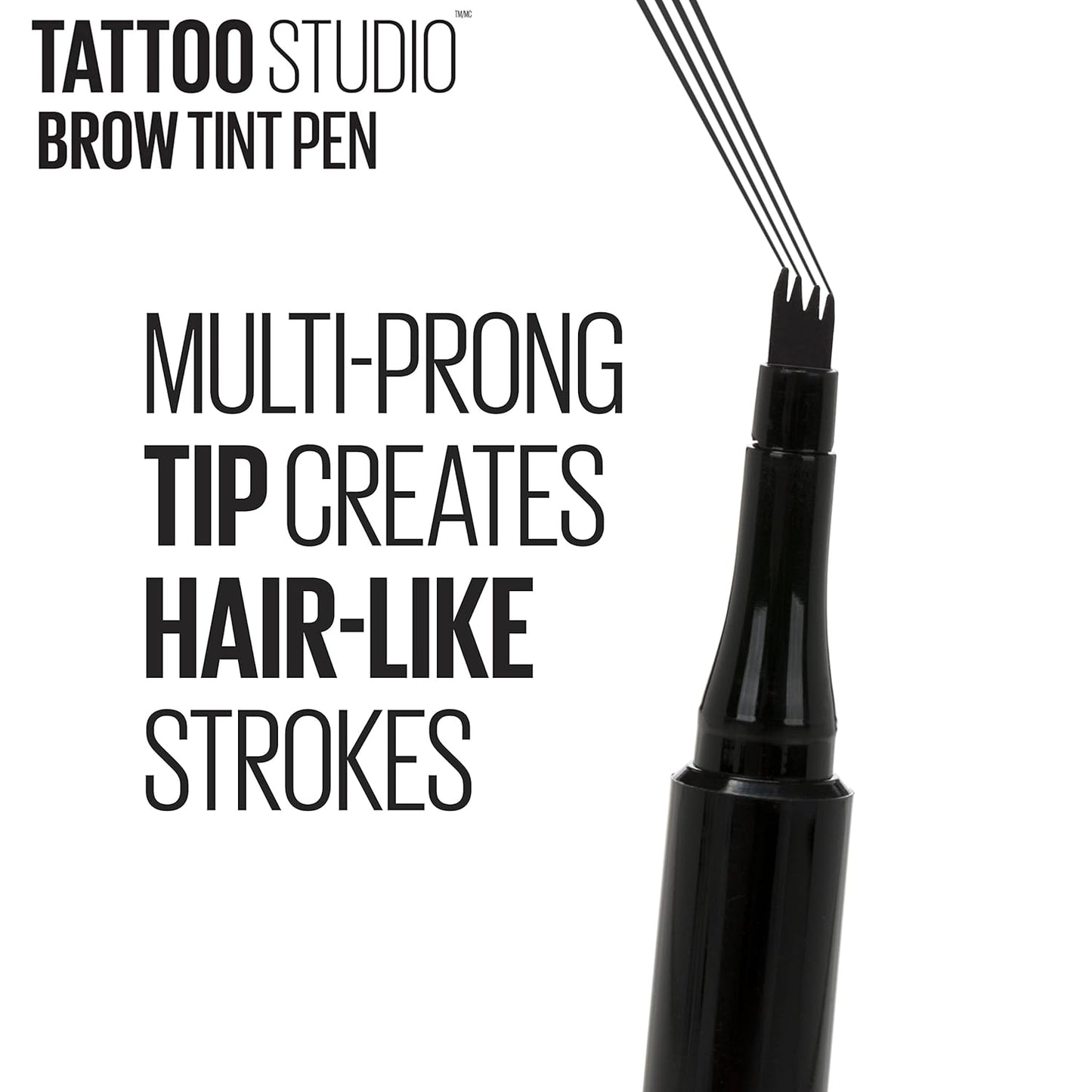 Maybelline New York Tattoostudio Brow Tint Pen Makeup, Soft Brown, 0.037 Fl. Oz.