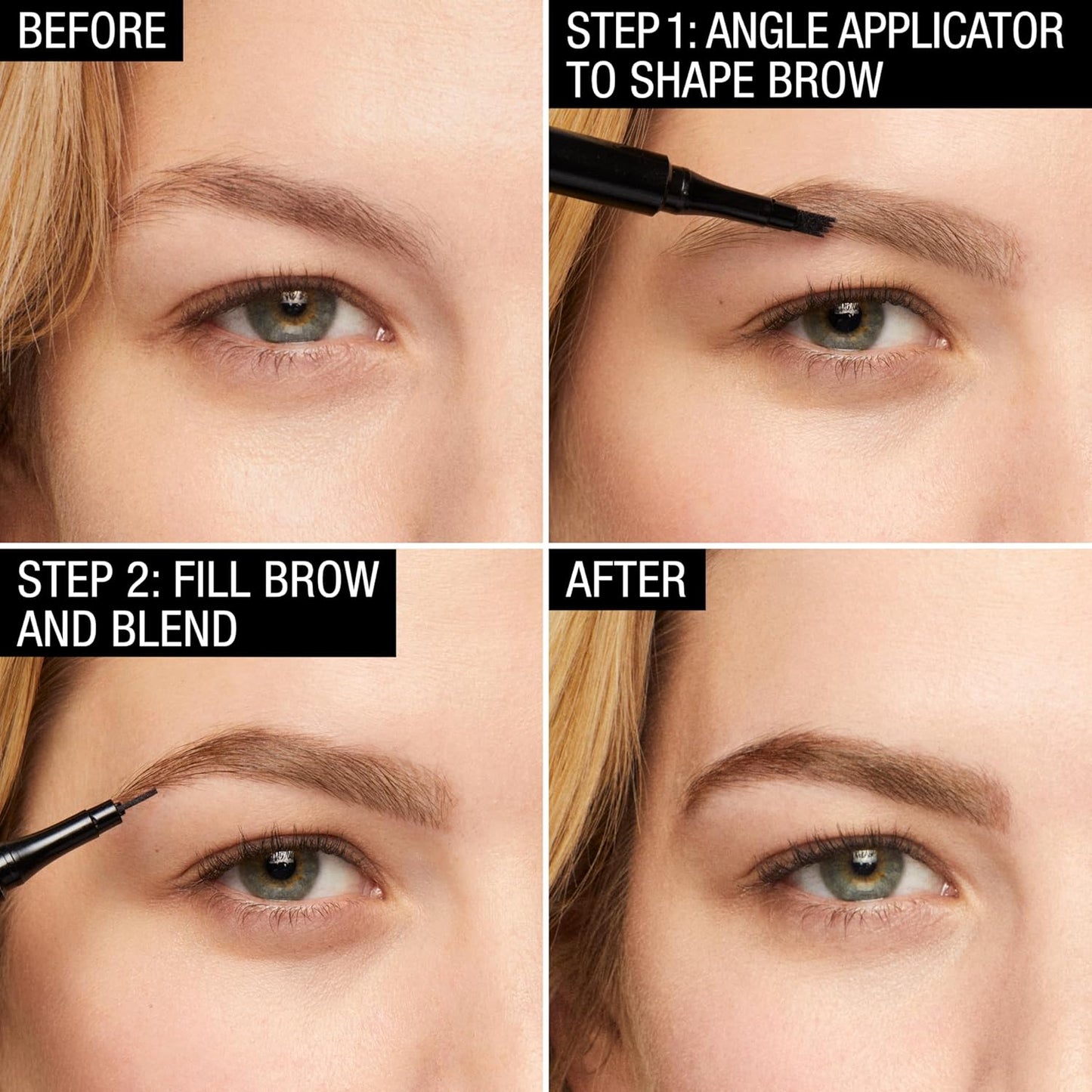 Maybelline New York Tattoostudio Brow Tint Pen Makeup, Soft Brown, 0.037 Fl. Oz.