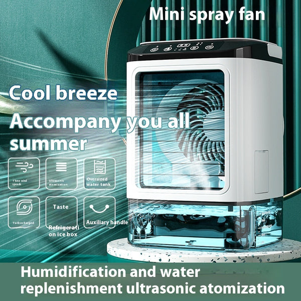 New Style Air Cooler Fan Dual Spray Electric Fan Air Cooler USB Portable